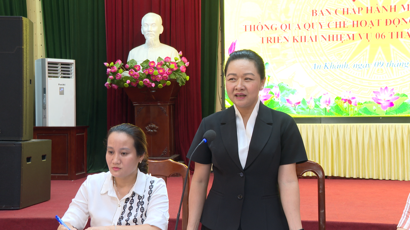 Hội nghị Ban chấp hành mở rộng Hội LHPN xã An Khánh- Ảnh 1.
