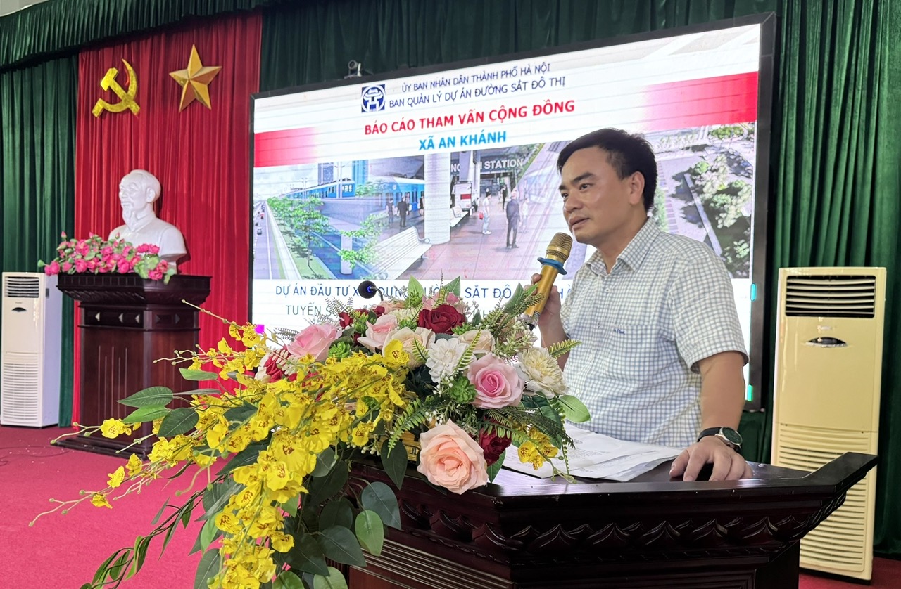 An Khánh lấy ý kiến tham vấn các cơ quan, tổ chức, cá nhân, cộng đồng dân cư đối với phương án tuyến, vị trí công trình xây dựng theo tuyến Dự án đầu tư xây dựng đường sắt đô thị thành phố Hà Nội, tuyến số 5- Ảnh 1.