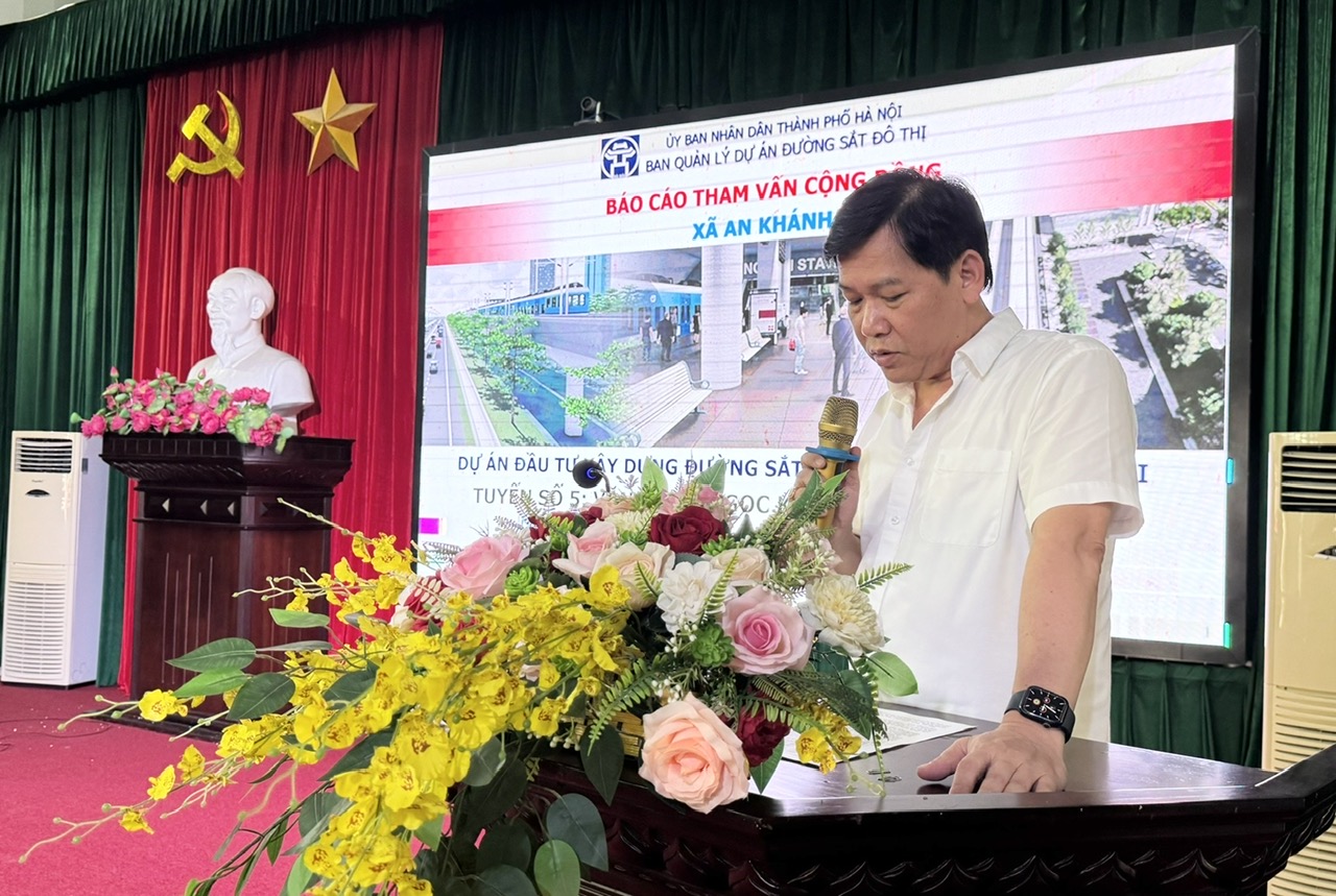 An Khánh lấy ý kiến tham vấn các cơ quan, tổ chức, cá nhân, cộng đồng dân cư đối với phương án tuyến, vị trí công trình xây dựng theo tuyến Dự án đầu tư xây dựng đường sắt đô thị thành phố Hà Nội, tuyến số 5- Ảnh 3.