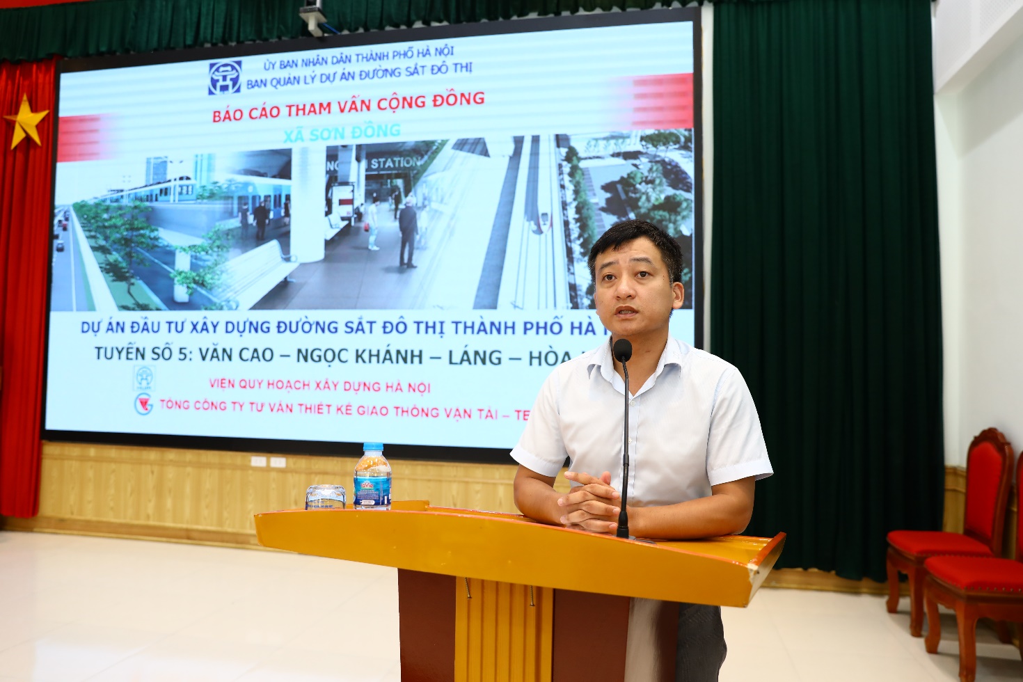 Lấy ý kiến nhân dân xã Sơn Đồng về Dự án đầu tư xây dựng đường sắt đô thị, tuyến số 5 Văn Cao - Hòa Lạc- Ảnh 2.