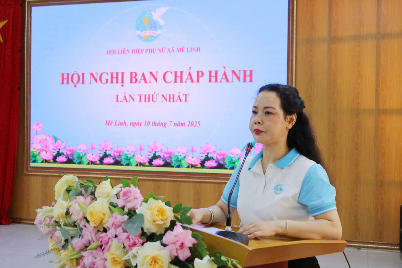 Hội LHPN xã Mê Linh: Tổ chức Hội nghị Ban Chấp hành lần thứ nhất- Ảnh 2.