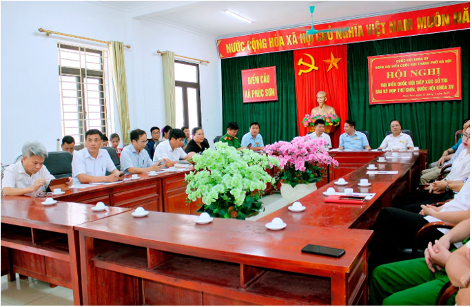 Hội nghị tiếp xúc cử tri sau kỳ họp thứ 9 Quốc Hội Khóa XV- Ảnh 1.