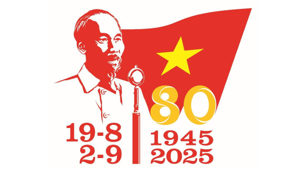 Mẫu biểu trưng (logo) sử dụng trong các hoạt động tuyên truyền Kỷ niệm 80 năm Cách mạng tháng Tám và Quốc khánh 2/9- Ảnh 1.