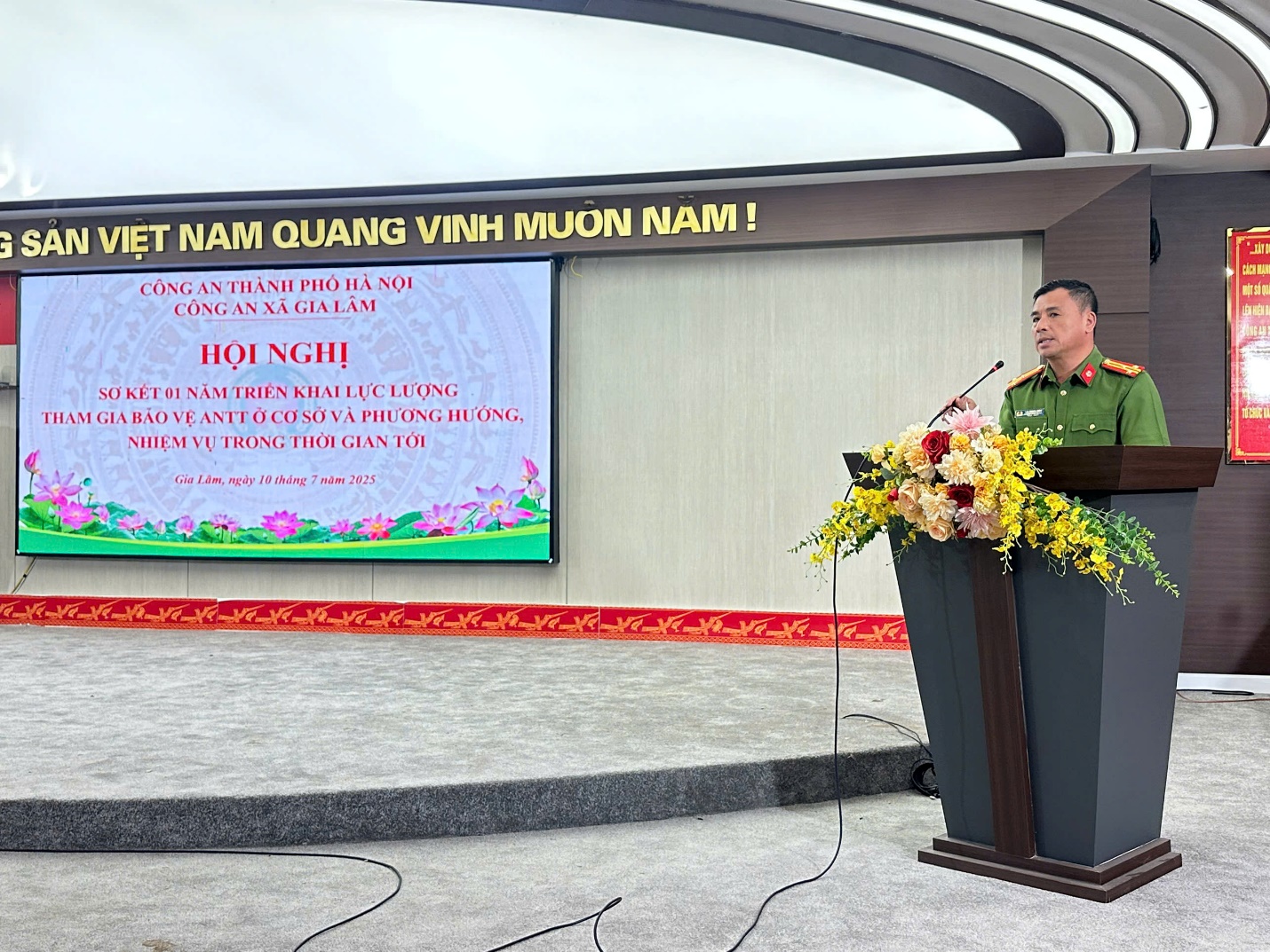 Công an xã Gia Lâm tổ chức hội nghị sơ kết 01 năm hoạt động và triển khai nhiệm vụ của lực lượng bảo vệ ANTT ở cơ sở- Ảnh 2.