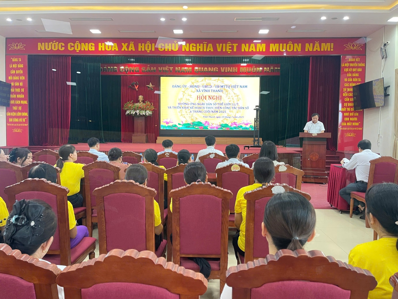 Xã Vĩnh Thanh tổ chức hội nghị hưởng ứng Ngày Dân số Thế giới 11/7, triển khai nhiệm vụ công tác dân số 6 tháng cuối năm 2025.- Ảnh 6.