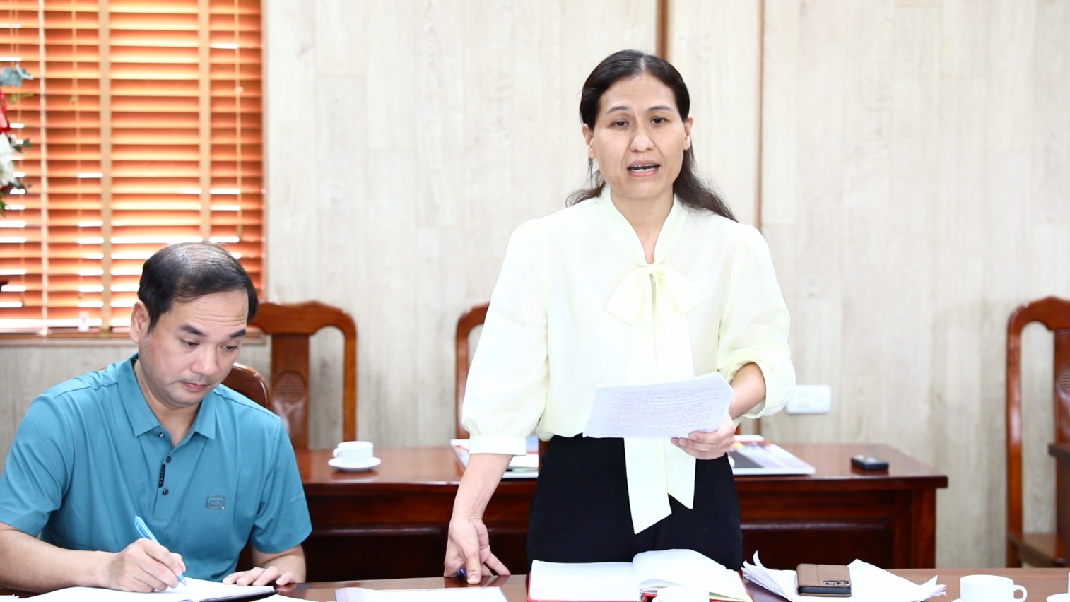 Đồng chí Phạm Gia Lộc chủ trì Giao ban Tiểu ban phục vụ Đại hội Đảng bộ xã nhiệm kỳ 2025-2030- Ảnh 3.