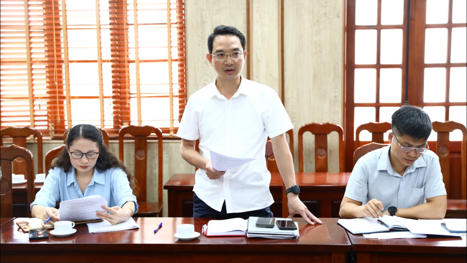 Đồng chí Phạm Gia Lộc chủ trì Giao ban Tiểu ban phục vụ Đại hội Đảng bộ xã nhiệm kỳ 2025-2030- Ảnh 4.
