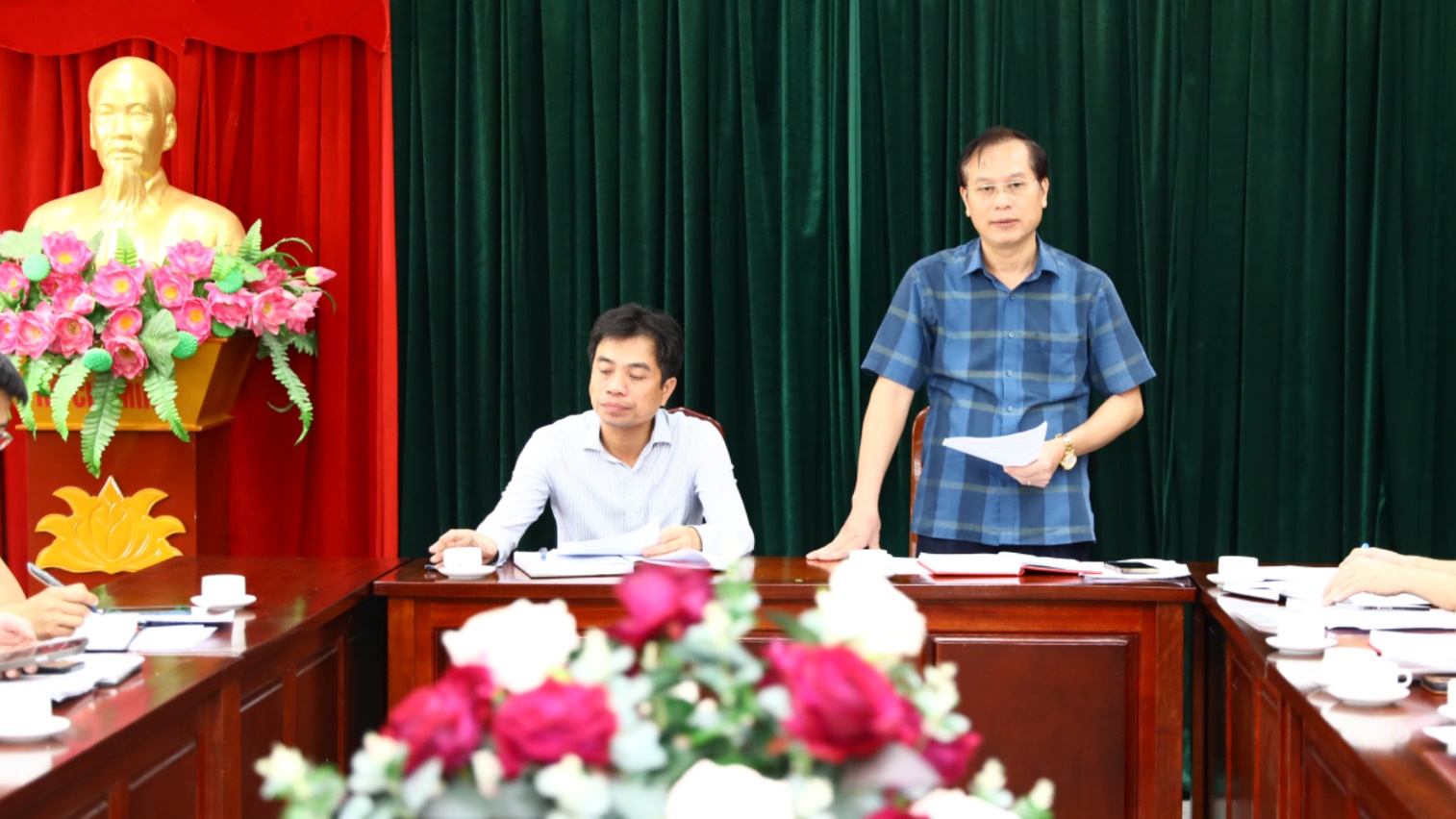 Đồng chí Phạm Gia Lộc chủ trì Giao ban Tiểu ban phục vụ Đại hội Đảng bộ xã nhiệm kỳ 2025-2030- Ảnh 7.
