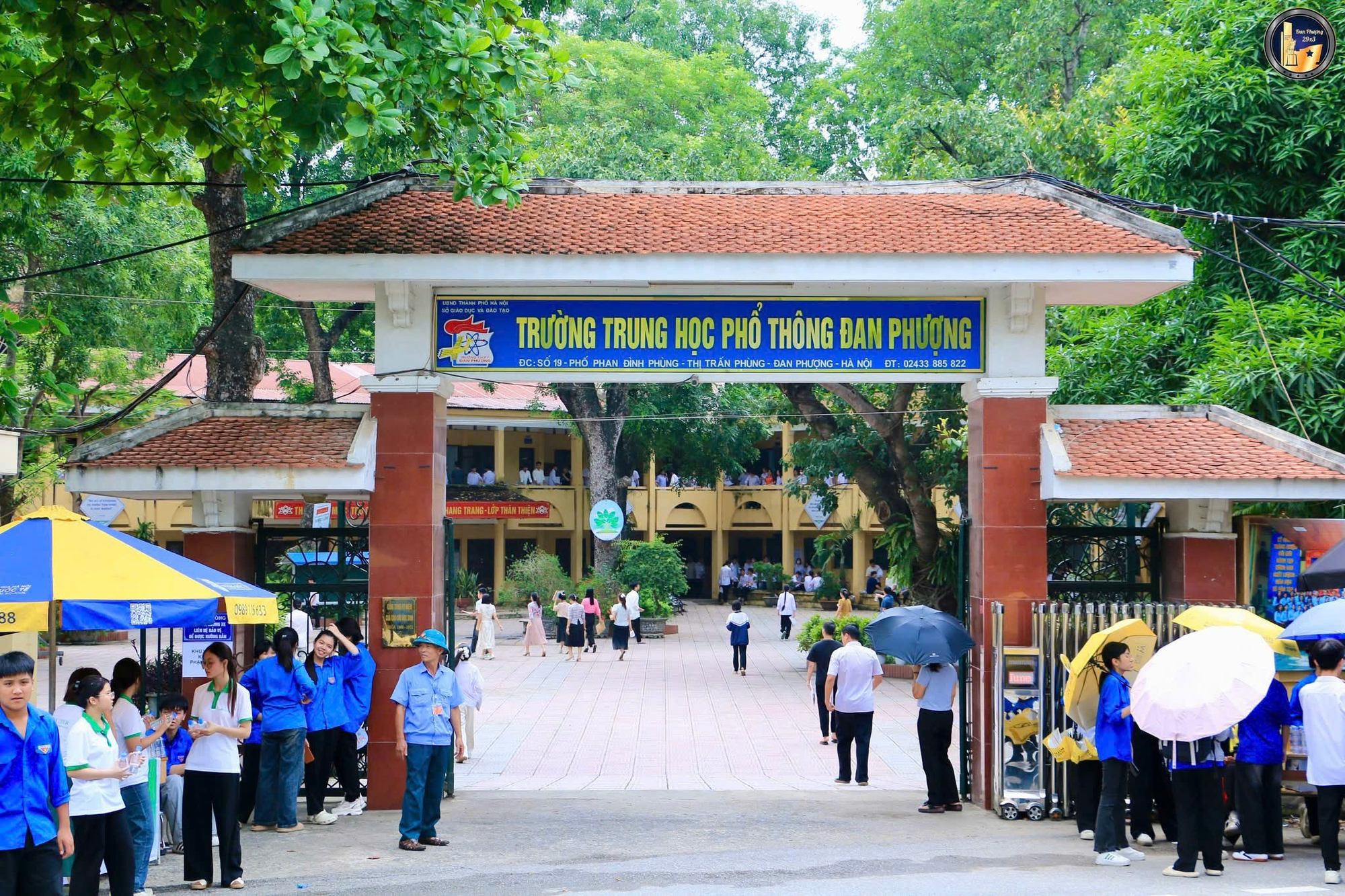 Xã Đan Phượng tỷ lệ học sinh đỗ vào lớp 10 THPT công lập đạt 93,99%.- Ảnh 1.