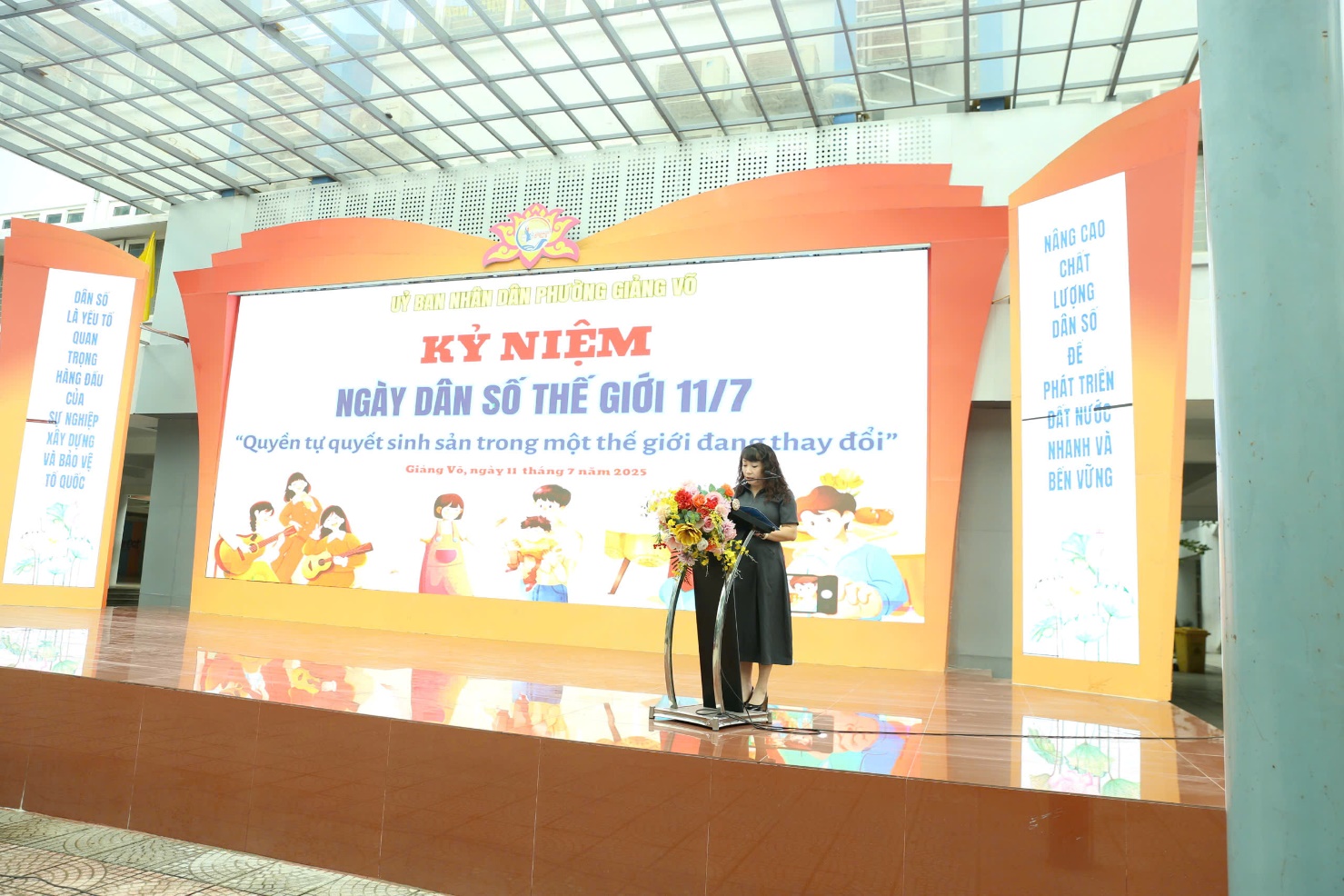 Phường Giảng Võ: tổ chức truyền thông Kỷ niệm Ngày Dân số Thế giới 11/7- Ảnh 1.