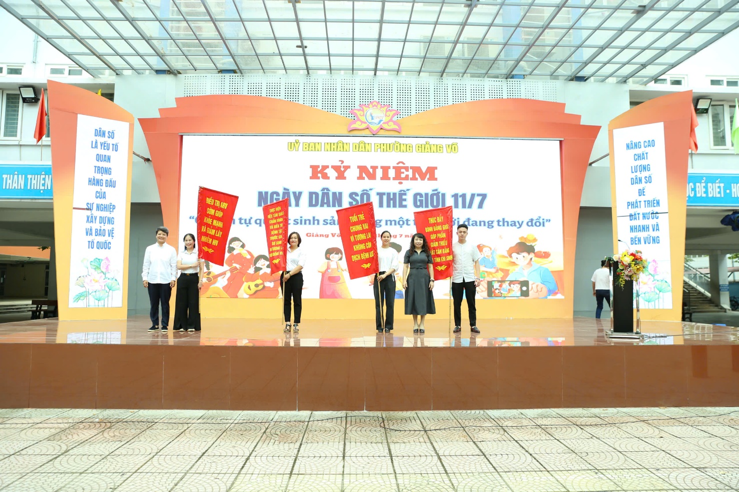 Phường Giảng Võ: tổ chức truyền thông Kỷ niệm Ngày Dân số Thế giới 11/7- Ảnh 3.