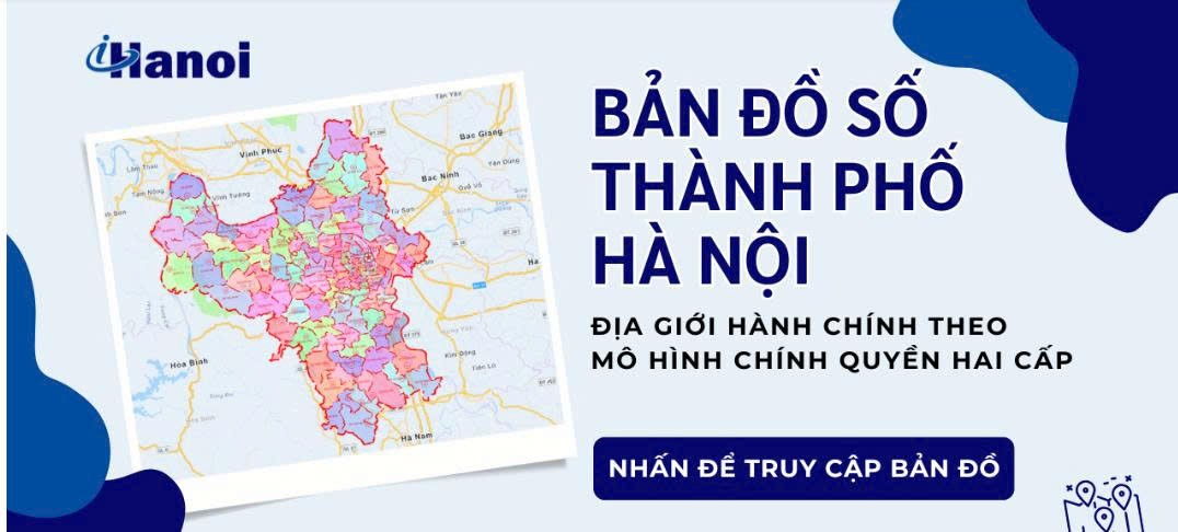 Hà Nội ra mắt bản đồ số 126 xã, phường mới trên iHanoi: Một chạm – Kết nối chính quyền- Ảnh 1.