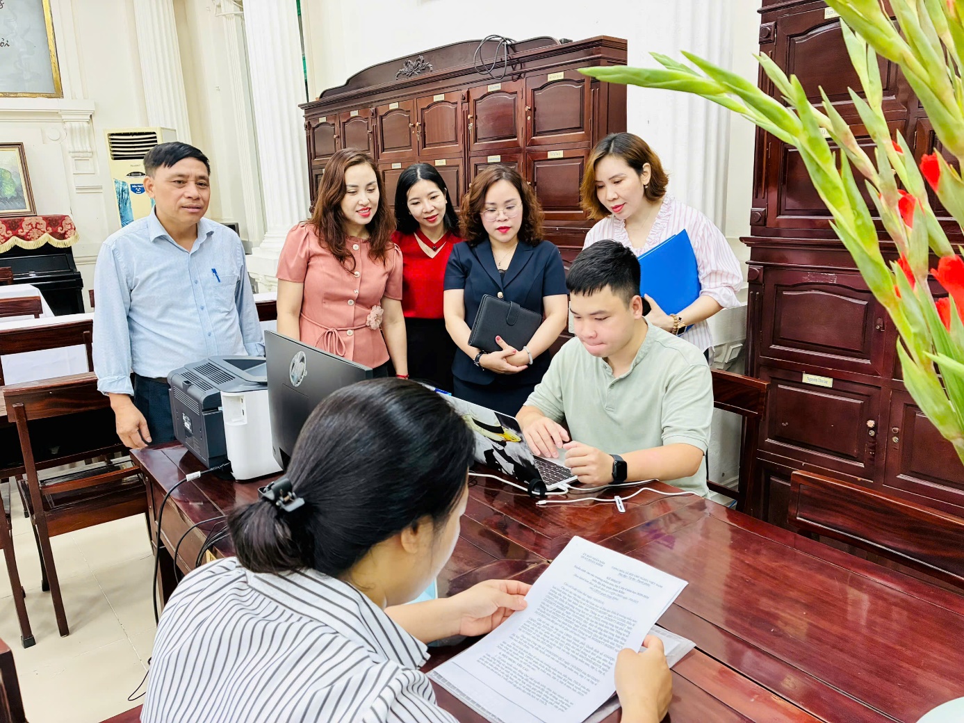 Các trường trên địa bàn phường Cửa Nam chuẩn bị sẵn sàng các điều kiện cho công tác tuyển sinh trực tiếp năm học 2025-2026- Ảnh 3.