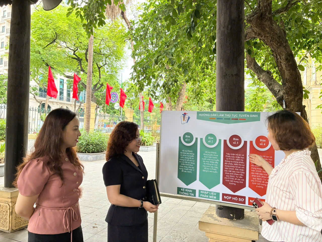 Các trường trên địa bàn phường Cửa Nam chuẩn bị sẵn sàng các điều kiện cho công tác tuyển sinh trực tiếp năm học 2025-2026- Ảnh 6.
