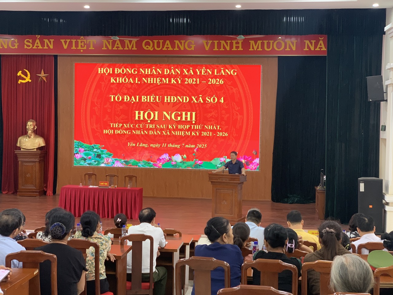 HỘI ĐỒNG NHÂN DÂN XÃ YÊN LÃNG TỔ CHỨC TIẾP XÚC CỬ TRI SAU KỲ HỌP THỨ NHẤT, HĐND XÃ NHIỆM KỲ 2021 – 2026- Ảnh 2.