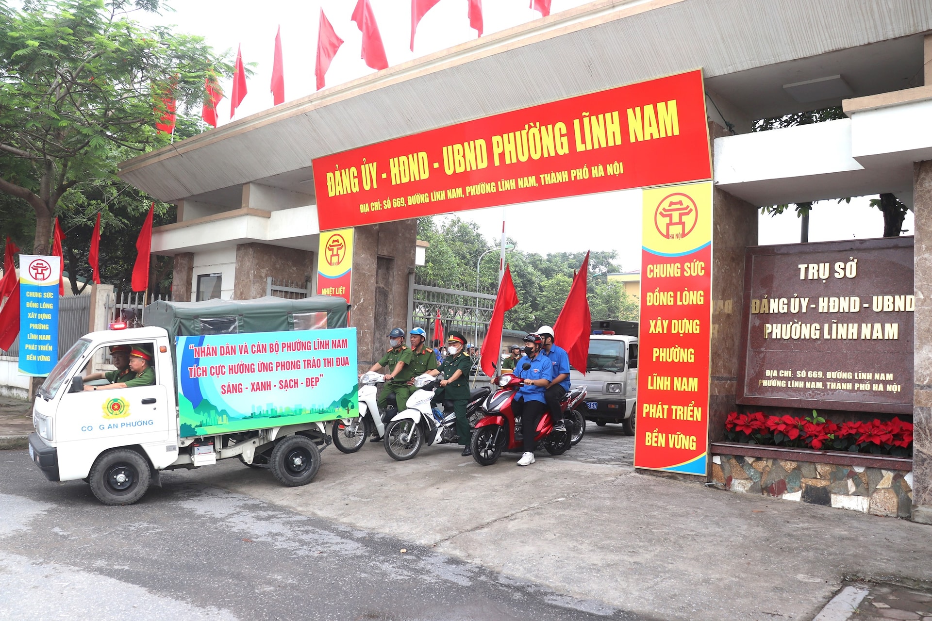 Lĩnh Nam phát động thi đua vì môi trường sáng - xanh - sạch - đẹp- Ảnh 8.
