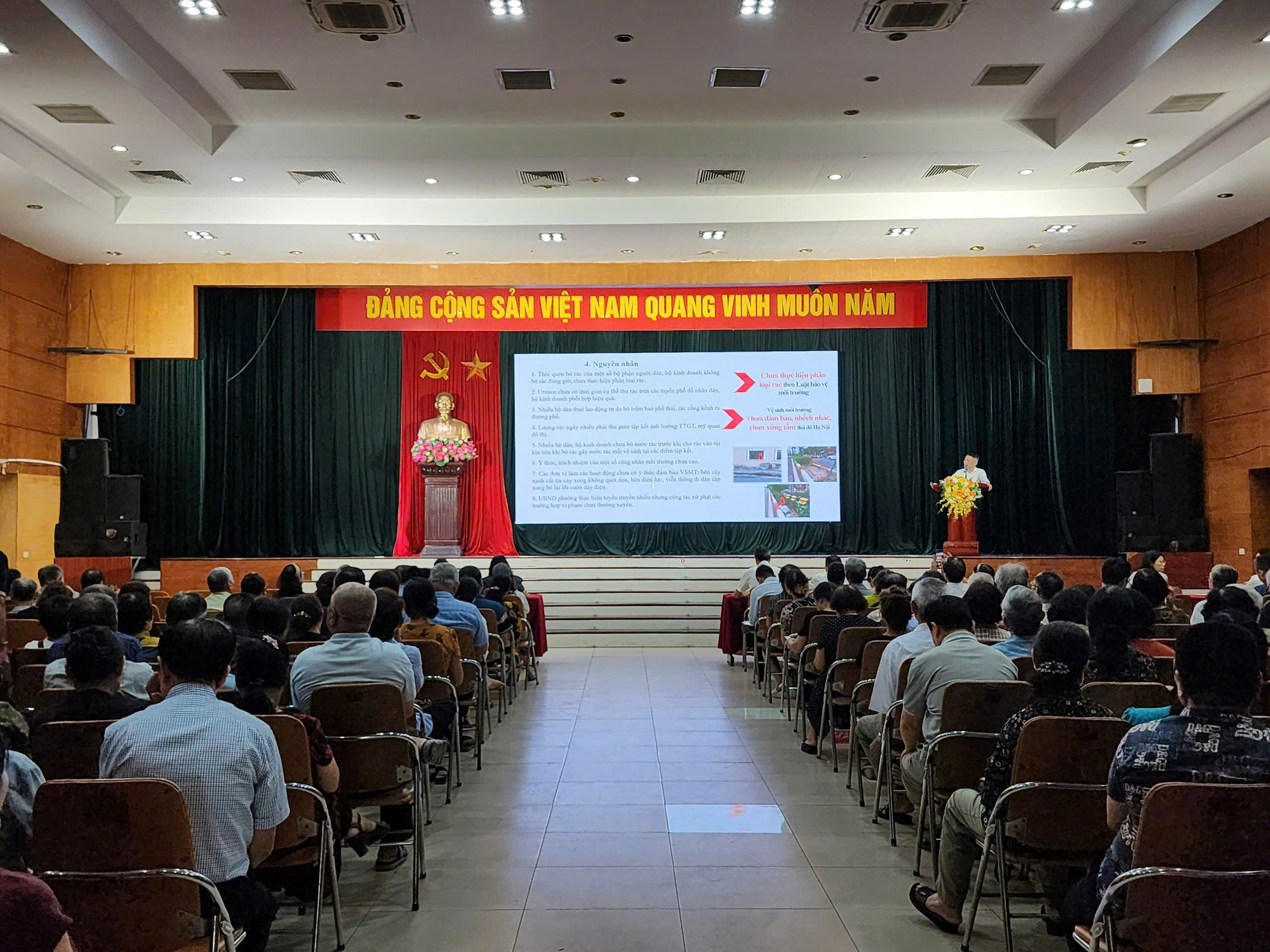Phường Bạch Mai tổ chức Hội nghị triển khai phương án nâng cao chất lượng vệ sinh môi trường, phân loại và thu gom chất thải rắn sinh hoạt tại nguồn và đẩy mạnh phong trào thi đua “Sáng – xanh – sạch – đẹp” trên địa bàn năm 2025.- Ảnh 2.