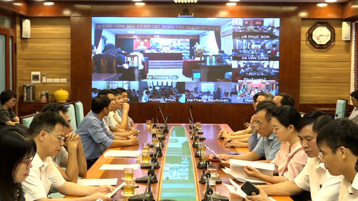 Đoàn đại biểu Quốc hội thành phố Hà Nội (Đơn vị bầu cử số 9) kết nối 16 điểm cầu tiếp xúc cử tri sau Kỳ họp thứ 9, Quốc hội khóa XV- Ảnh 1.