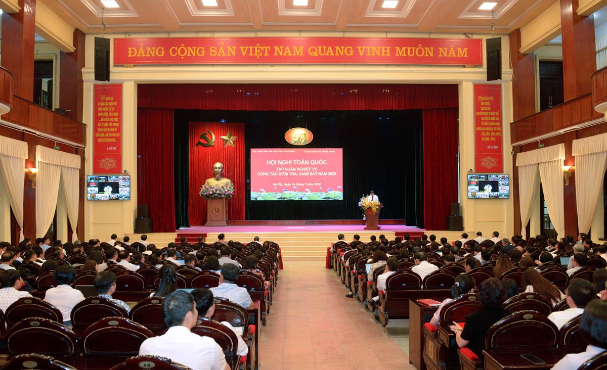 Đảng ủy xã Đại Thanh tham gia hội nghị trực tuyến toàn quốc tập huấn nghiệp vụ về công tác kiểm tra, giám sát năm 2025- Ảnh 1.