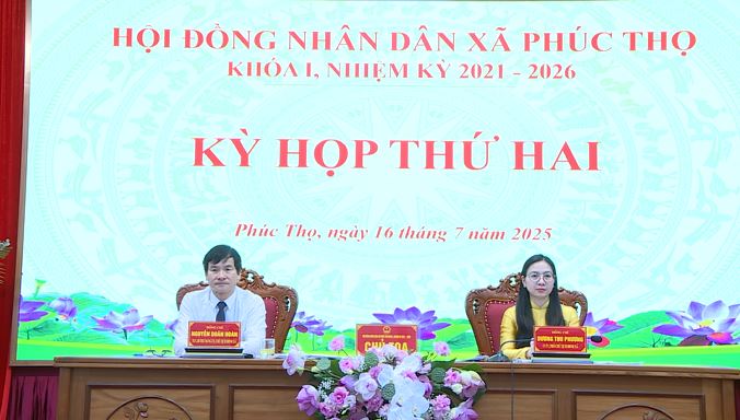Kỳ họp thứ Hai - HĐND xã Phúc Thọ khoá I, nhiệm kỳ 2021 – 2026- Ảnh 8.