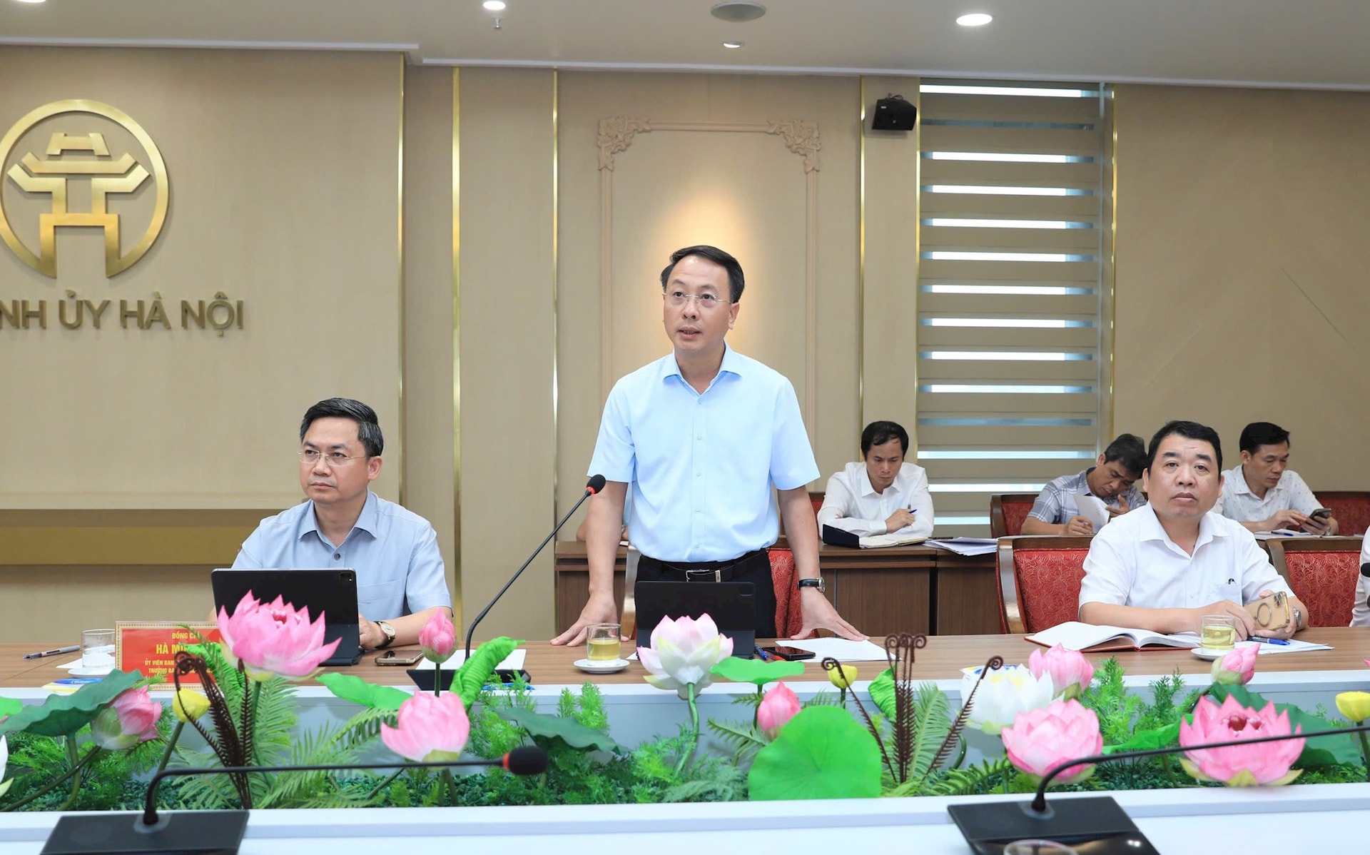 Hội nghị đánh giá tình hình triển khai vận hành mô hình chính quyền địa phương hai cấp trên địa bàn thành phố Hà Nội- Ảnh 5.