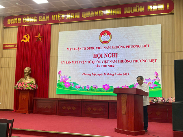 Uỷ ban MTTQ Việt Nam phường Phương Liệt tổ chức Hội nghị lần thứ nhất- Ảnh 6.