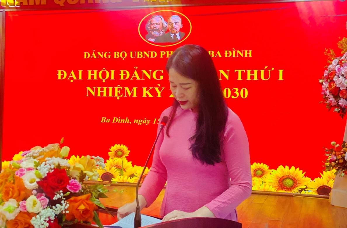 Tổ chức thành công Đại hội Đảng bộ UBND phường Ba Đình lần thứ I, nhiệm kỳ 2025 - 2030- Ảnh 3.