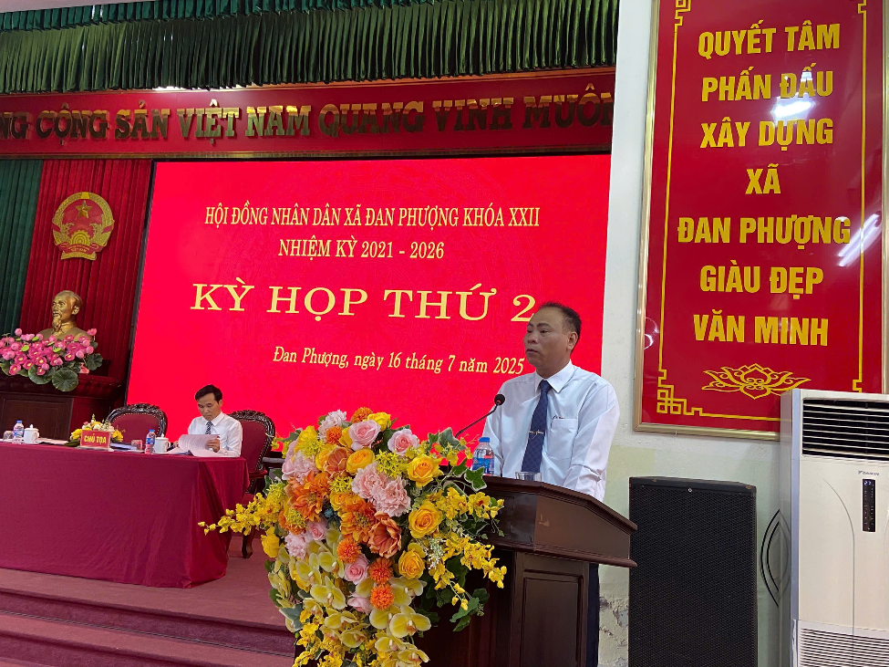 Kỳ họp thứ 2 HĐND xã Đan Phượng khóa XXII, nhiệm kỳ 2021-2026- Ảnh 5.