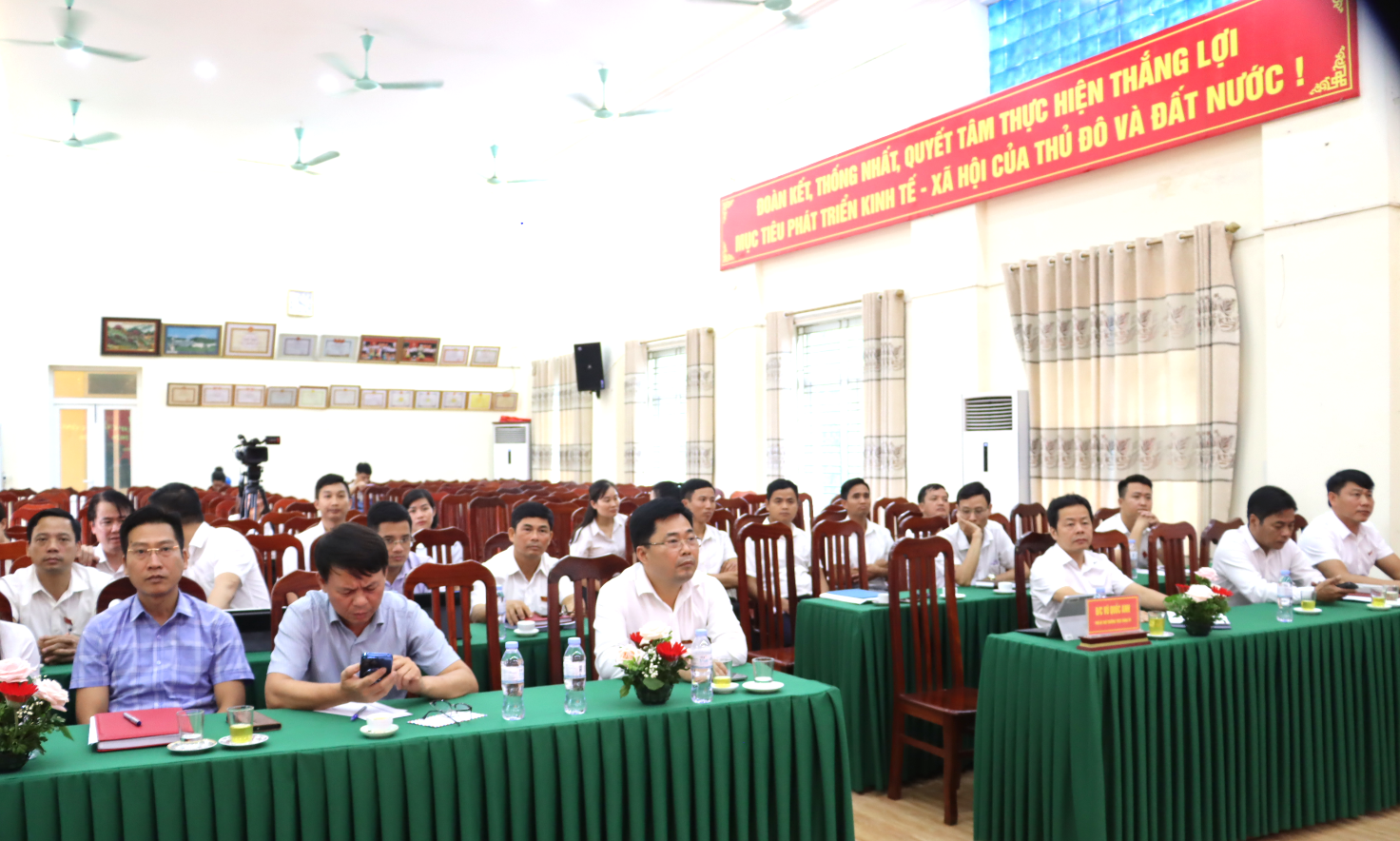 Hội nghị ký kết Quy chế phối hợp công tác giữa HĐND, UBND và Ủy ban MTTQ Việt Nam xã Đại Xuyên- Ảnh 1.