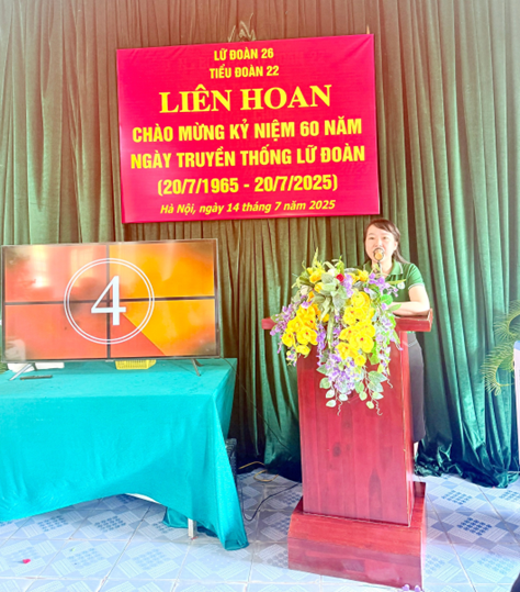 TIN BÀI THÁNG 7/2025
TRƯỜNG MẦM NON SAO MAI TỔ CHỨC GIAO LƯU – 
CHÚC MỪNG CÁN BỘ CHIẾN SĨ ĐƠN VỊ KẾT NGHĨA NHÂN DỊP KỶ NIỆM 60 NĂM NGÀY TRUYỀN THỐNG LỮ ĐOÀN 
(20/07/1965 – 20/07/2025)- Ảnh 2.