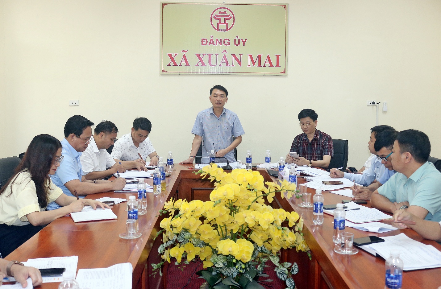 Công tác chuẩn bị Đại hội Đảng bộ xã Xuân Mai lần thứ I cơ bản đảm bảo đúng tiến độ, yêu cầu- Ảnh 1.
