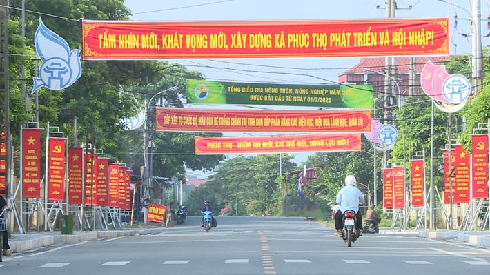 Phúc Thọ rực rỡ cờ hoa – Sẵn sàng chào đón Đại hội Đảng bộ xã lần thứ I, nhiệm kỳ 2025–2030- Ảnh 4.
