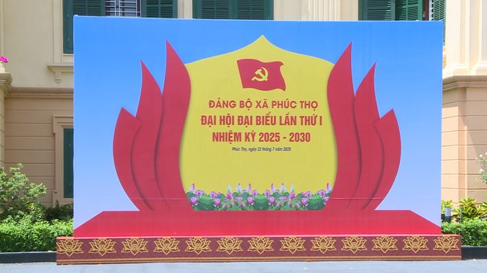 Phúc Thọ rực rỡ cờ hoa – Sẵn sàng chào đón Đại hội Đảng bộ xã lần thứ I, nhiệm kỳ 2025–2030- Ảnh 1.