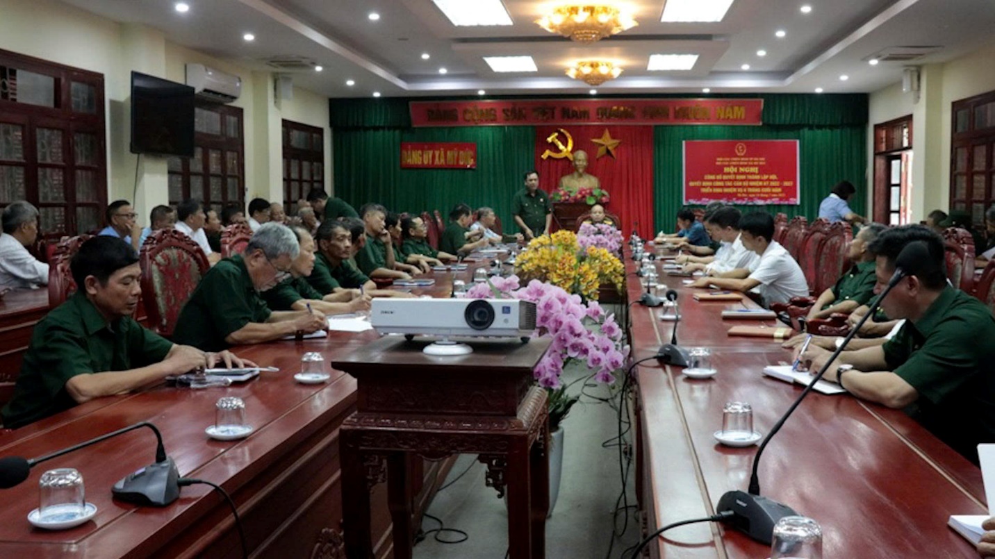 Công bố quyết định thành lập Hội cựu chiến binh xã Mỹ Đức và triển khai nhiệm vụ 6 tháng cuối năm 2025- Ảnh 1.