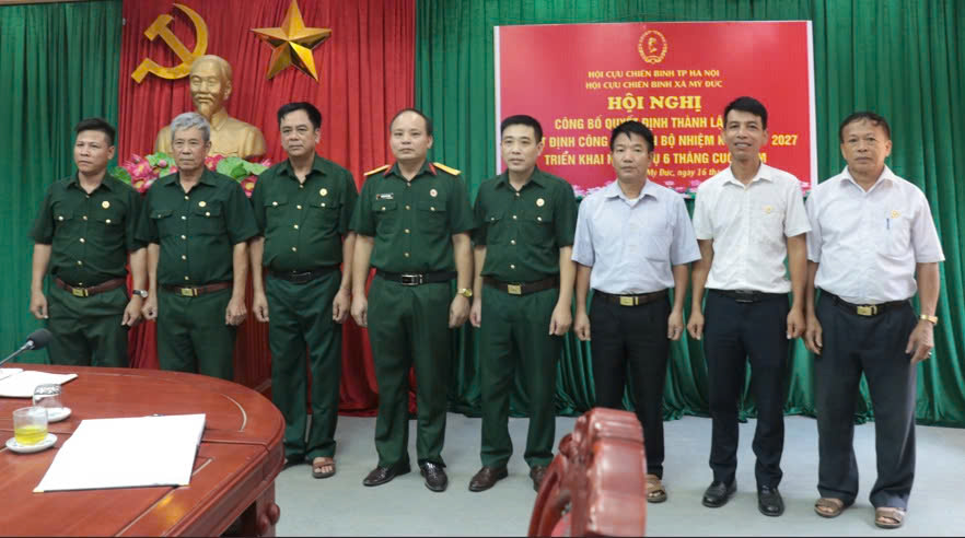 Công bố quyết định thành lập Hội cựu chiến binh xã Mỹ Đức và triển khai nhiệm vụ 6 tháng cuối năm 2025- Ảnh 5.