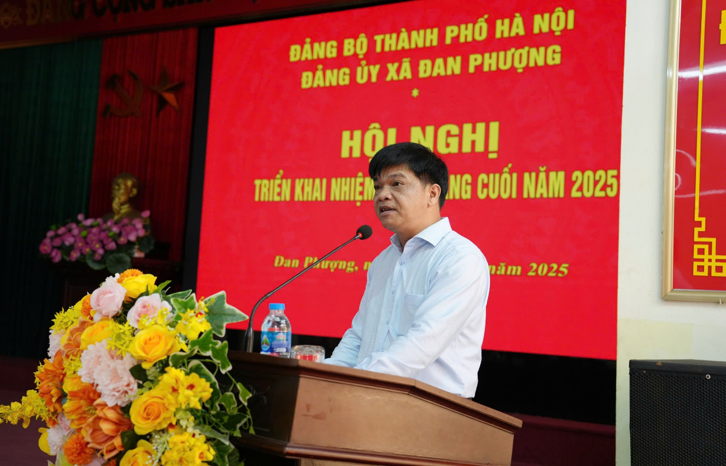 Đảng ủy xã Đan Phượng triển khai nhiệm vụ 6 tháng cuối năm 2025.- Ảnh 2.