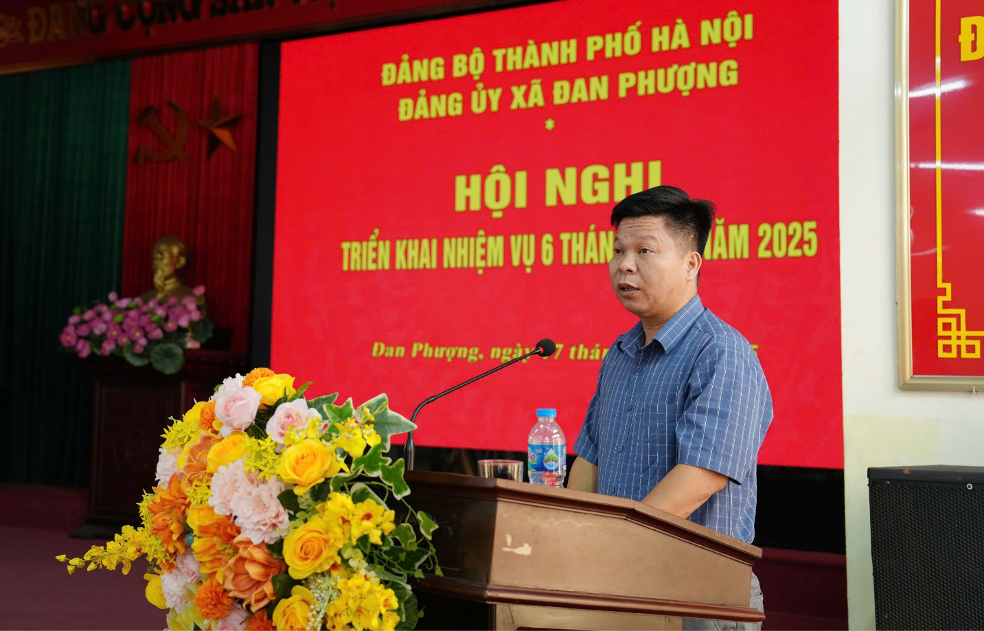 Đảng ủy xã Đan Phượng triển khai nhiệm vụ 6 tháng cuối năm 2025.- Ảnh 3.