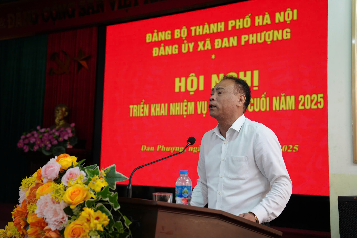 Đảng ủy xã Đan Phượng triển khai nhiệm vụ 6 tháng cuối năm 2025.- Ảnh 4.