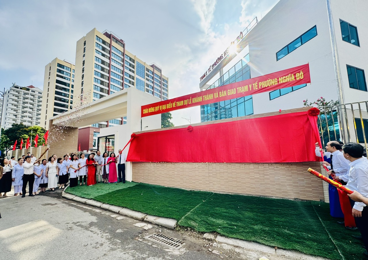 Lễ khánh thành và công bố Quyết định thành lập Trạm Y tế phường Nghĩa Đô- Ảnh 4.