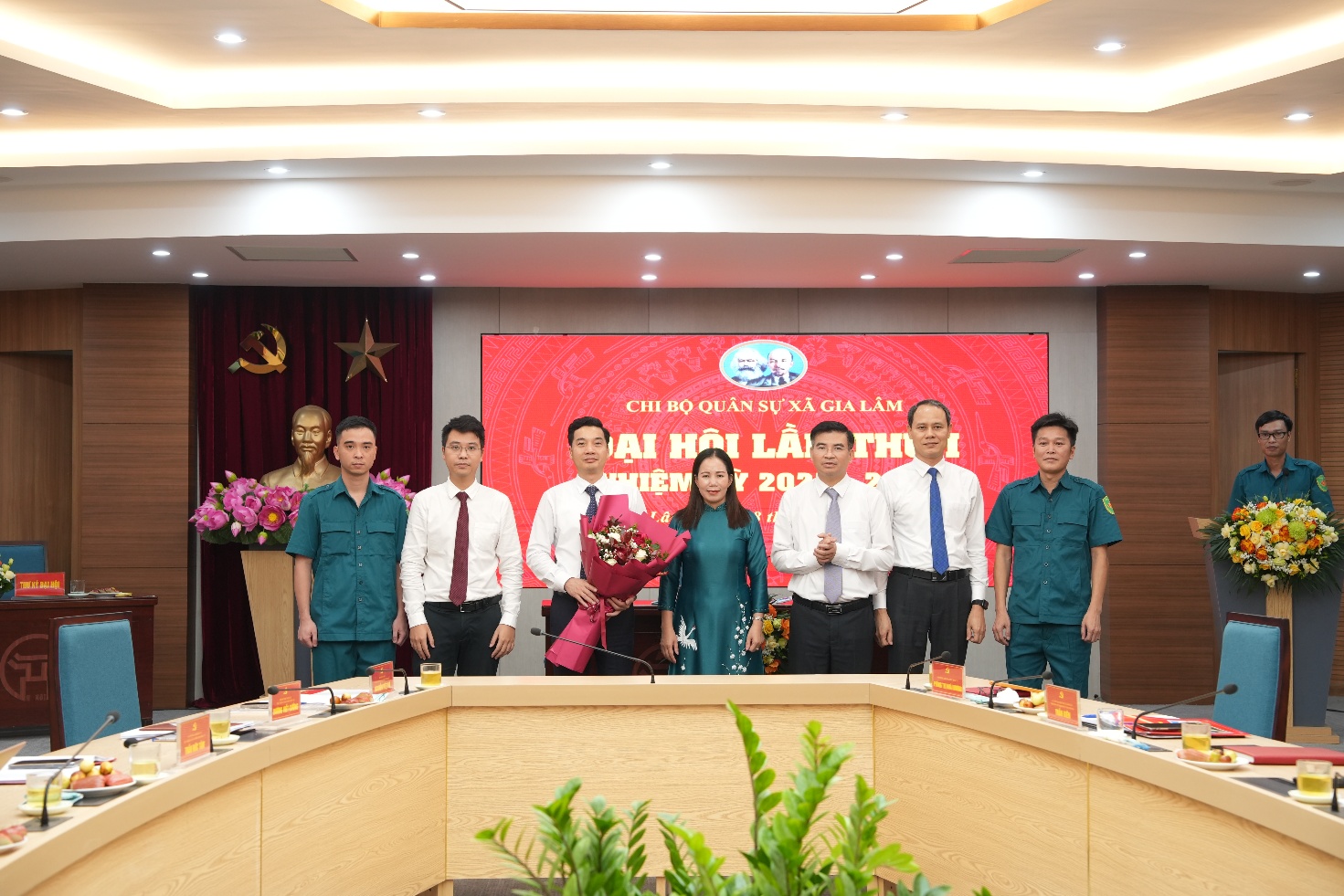 XÃ GIA LÂM TỔ CHỨC THÀNH CÔNG ĐẠI HỘI CHI BỘ QUÂN SỰ LẦN THỨ NHẤT, NHIỆM KỲ 2025–2030- Ảnh 2.
