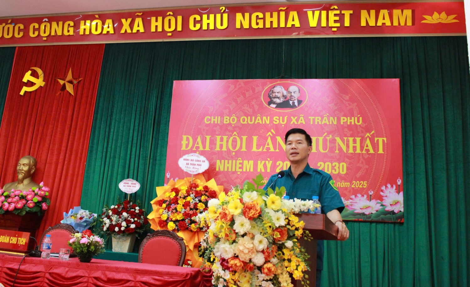 Chi bộ quân sự xã Trần Phú: Tổ chức Đại hội lần thứ nhất nhiệm kỳ 2025-2030- Ảnh 4.