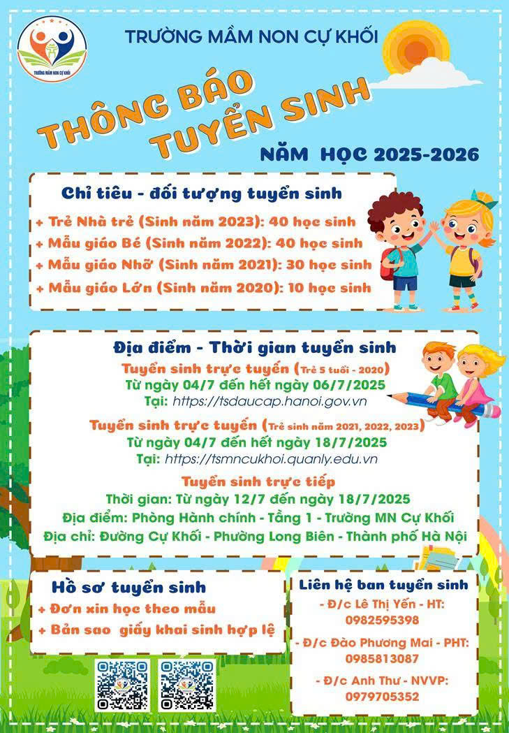 Tự phát triển phần mềm tuyển sinh trực tuyến cho trẻ dưới 5 tuổi- Mô hình sáng tạo của trường Mầm non Cự Khối- Ảnh 2.