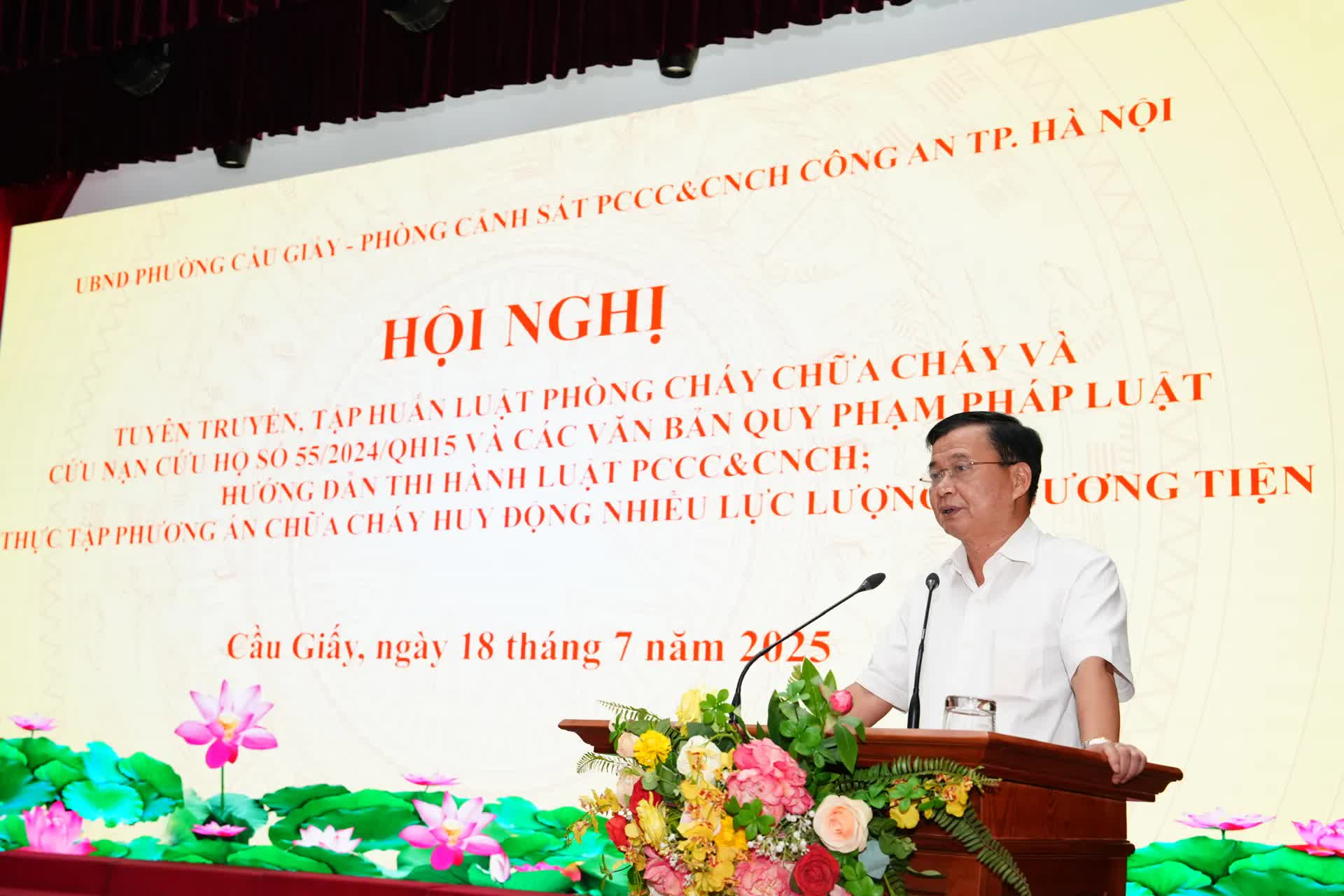 Phường Cầu Giấy: phổ biến pháp luật, tập huấn nghiệp vụ PCCC&CNCH- Ảnh 2.