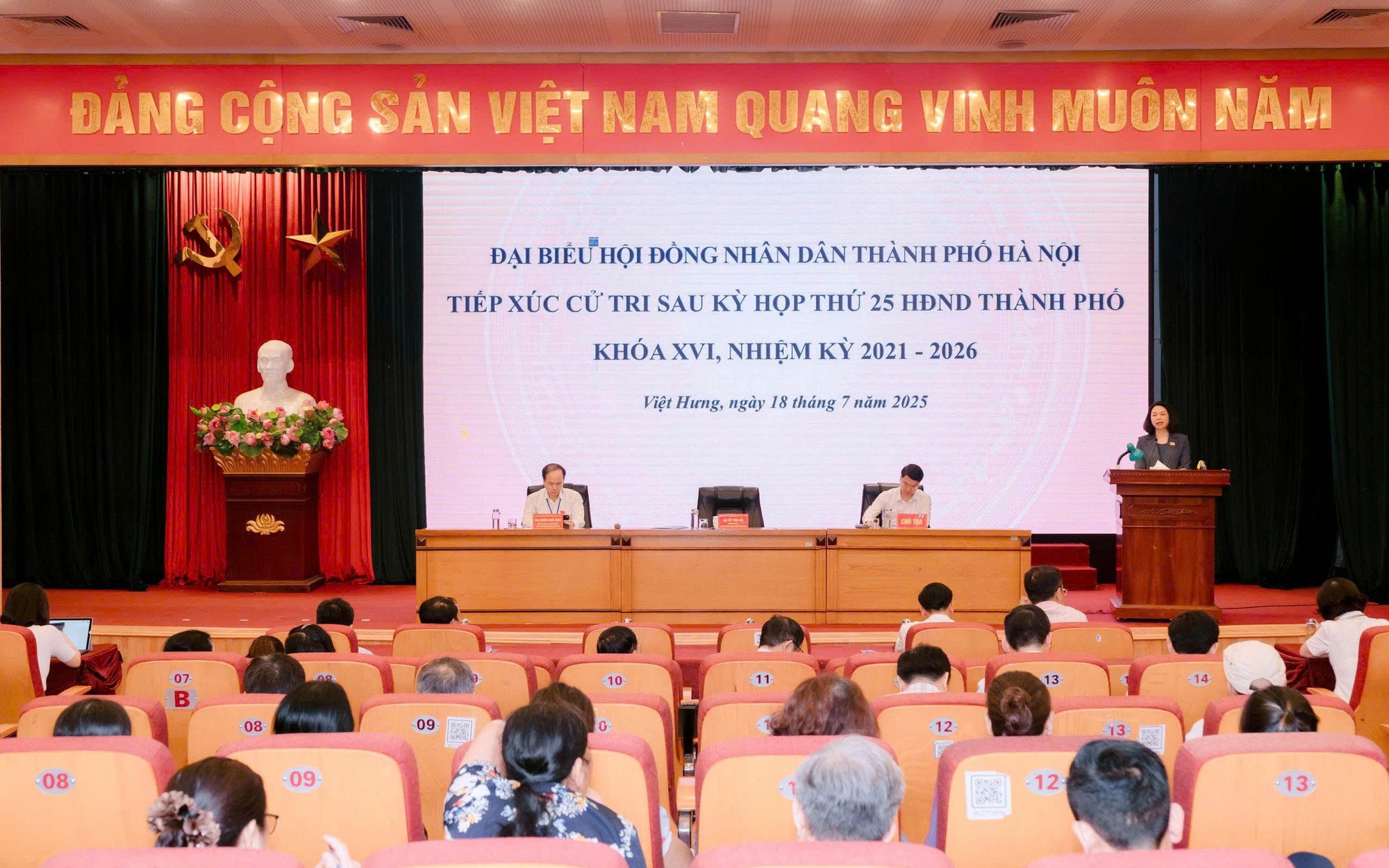 Tổ đại biểu số 9, Đoàn đại biểu HĐND thành phố Hà Nội tổ chức tiếp xúc cử tri các phường Việt Hưng, Long Biên, Phúc Lợi và Bồ Đề sau kỳ họp thứ 25 HĐND Thành phố khoá XVI nhiệm kỳ 2021 – 2026.
