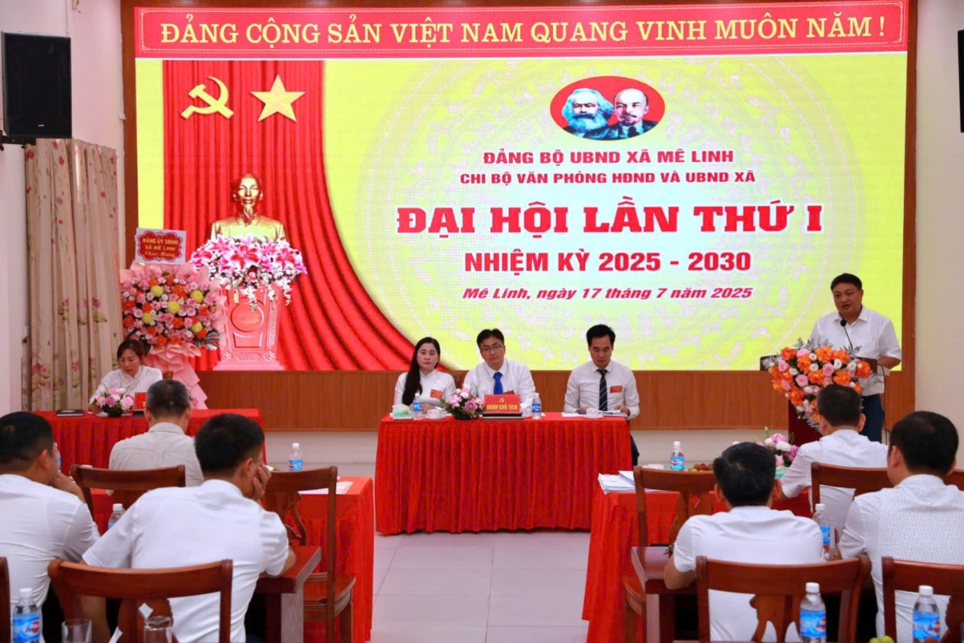 Đại hội Chi bộ văn phòng HĐND và UBND xã Mê Linh lần thứ nhất- Ảnh 3.