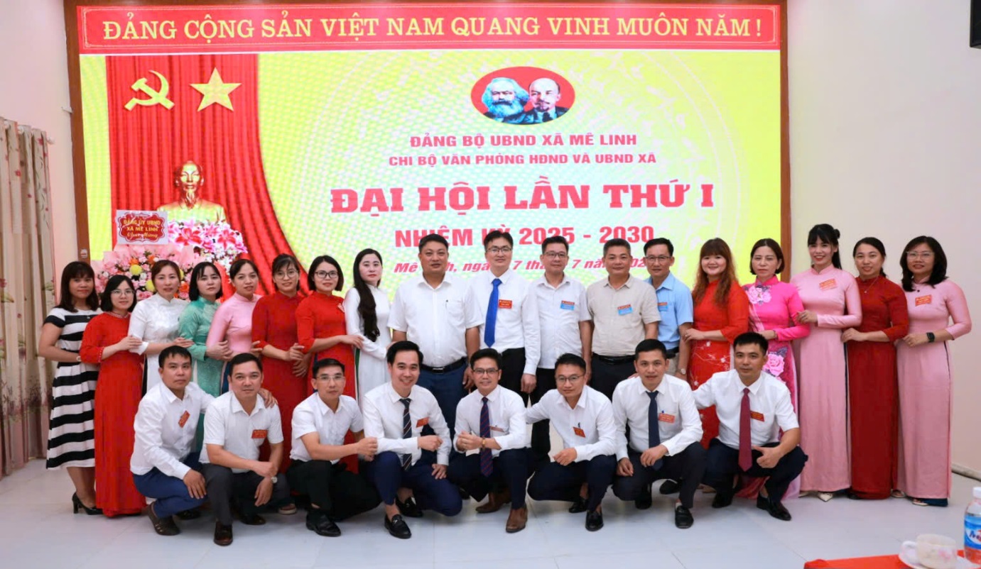 Đại hội Chi bộ văn phòng HĐND và UBND xã Mê Linh lần thứ nhất- Ảnh 5.