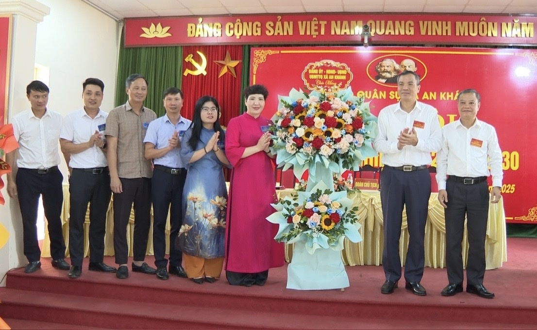 Đại hội Chi bộ Quân sự xã An Khánh nhiệm kỳ 2025-2030- Ảnh 1.