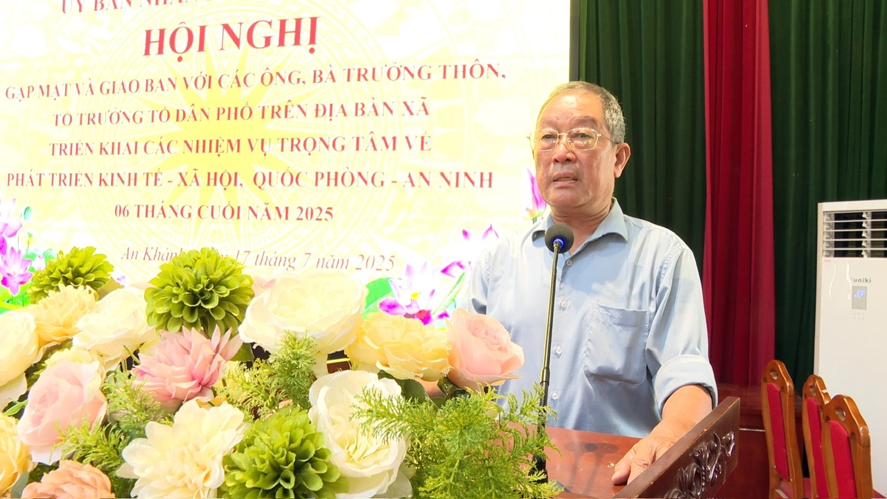 UBND xã An Khánh gặp mặt và giao ban triển khai nhiệm vụ với các đồng chí Trưởng thôn, Tổ trưởng Tổ dân phố- Ảnh 3.