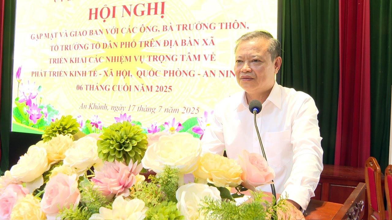 UBND xã An Khánh gặp mặt và giao ban triển khai nhiệm vụ với các đồng chí Trưởng thôn, Tổ trưởng Tổ dân phố- Ảnh 5.
