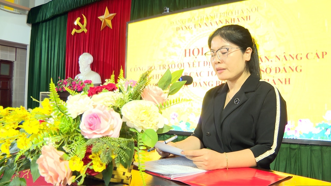 Gặp mặt, công bố và trao Quyết định tiếp nhận các tổ chức cơ sở Đảng trực thuộc Đảng bộ xã An Khánh- Ảnh 1.